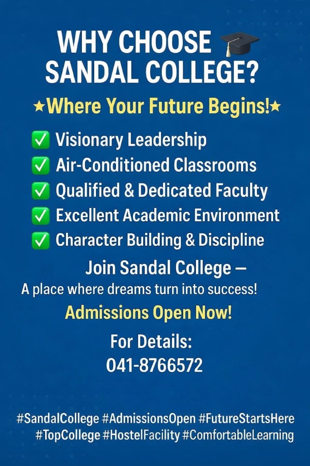 WHY CHOOSE SANDAL COLLEGE